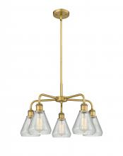  516-5CR-BB-G275 - Conesus - 5 Light - 24 inch - Brushed Brass - Chandelier