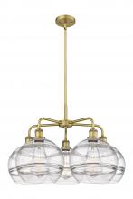  516-5CR-BB-G556-10CL - Rochester - 5 Light - 28 inch - Brushed Brass - Chandelier