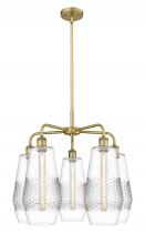  516-5CR-BB-G682-7 - Windham - 5 Light - 25 inch - Brushed Brass - Chandelier