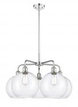  516-5CR-PC-G122-10 - Athens - 5 Light - 28 inch - Polished Chrome - Chandelier