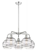  516-5CR-PC-G556-8CL - Rochester - 5 Light - 26 inch - Polished Chrome - Chandelier