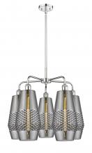  516-5CR-PC-G683-7 - Windham - 5 Light - 25 inch - Polished Chrome - Chandelier