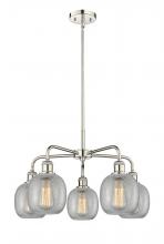  516-5CR-PN-G105 - Belfast - 5 Light - 24 inch - Polished Nickel - Chandelier