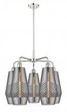  516-5CR-PN-G683-7 - Windham - 5 Light - 25 inch - Polished Nickel - Chandelier