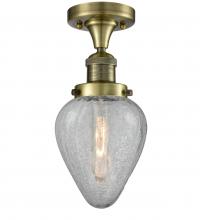  517-1CH-AB-G165 - Geneseo - 1 Light - 7 inch - Antique Brass - Semi-Flush Mount