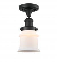  517-1CH-BK-G181S - Canton - 1 Light - 6 inch - Matte Black - Semi-Flush Mount