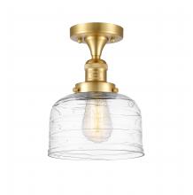  517-1CH-SG-G713 - Bell - 1 Light - 8 inch - Satin Gold - Semi-Flush Mount