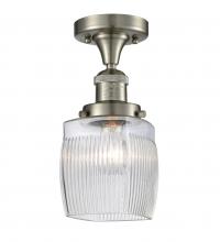  517-1CH-SN-G302 - Colton - 1 Light - 6 inch - Brushed Satin Nickel - Semi-Flush Mount