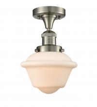  517-1CH-SN-G531 - Oxford - 1 Light - 8 inch - Brushed Satin Nickel - Semi-Flush Mount