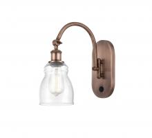  518-1W-AC-G394-LED - Ellery - 1 Light - 5 inch - Antique Copper - Sconce