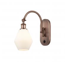  518-1W-AC-G651-6-LED - Cindyrella - 1 Light - 6 inch - Antique Copper - Sconce