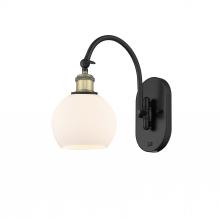  518-1W-BAB-G121-6 - Athens - 1 Light - 6 inch - Black Antique Brass - Sconce