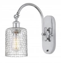  518-1W-PC-G112C-5CL - Cobbleskill - 1 Light - 5 inch - Polished Chrome - Sconce