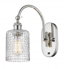  518-1W-PN-G112C-5CL - Cobbleskill - 1 Light - 5 inch - Polished Nickel - Sconce