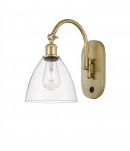  518-1W-SG-GBD-752 - Bristol - 1 Light - 8 inch - Satin Gold - Sconce