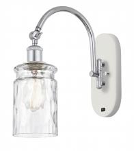  518-1W-WPC-G352 - Candor - 1 Light - 5 inch - White Polished Chrome - Sconce