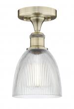  616-1F-AB-G382 - Castile - 1 Light - 6 inch - Antique Brass - Flush Mount