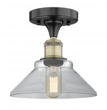  616-1F-BAB-G132 - Orwell - 1 Light - 8 inch - Black Antique Brass - Flush Mount