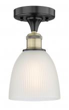  616-1F-BAB-G381 - Castile - 1 Light - 6 inch - Black Antique Brass - Flush Mount