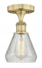  616-1F-BB-G275 - Conesus - 1 Light - 6 inch - Brushed Brass - Flush Mount