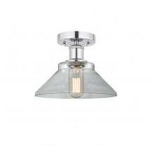  616-1F-PC-G132 - Orwell - 1 Light - 8 inch - Polished Chrome - Semi-Flush Mount