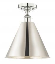  616-1F-PN-MBC-12-PN - Berkshire - 1 Light - 12 inch - Polished Nickel - Semi-Flush Mount