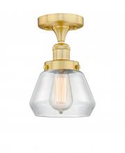  616-1F-SG-G172 - Fulton - 1 Light - 7 inch - Satin Gold - Semi-Flush Mount