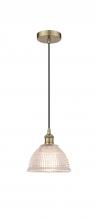  616-1P-AB-G422 - Arietta - 1 Light - 8 inch - Antique Brass - Cord hung - Mini Pendant