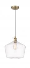  616-1P-AB-G652-12 - Cindyrella - 1 Light - 12 inch - Antique Brass - Cord hung - Mini Pendant