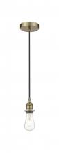  616-1P-AB - Edison - 1 Light - 2 inch - Antique Brass - Cord hung - Mini Pendant