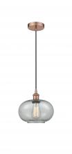  616-1P-AC-G247 - Gorham - 1 Light - 10 inch - Antique Copper - Cord hung - Mini Pendant