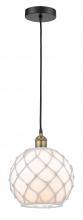  616-1P-BAB-G121-10RW - Edison - 1 Light - 10 inch - Black Antique Brass - Mini Pendant