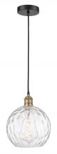  616-1P-BAB-G1215-10 - Athens Water Glass - 1 Light - 10 inch - Black Antique Brass - Cord hung - Mini Pendant