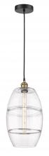  616-1P-BAB-G557-10CL - Vaz - 1 Light - 10 inch - Black Antique Brass - Cord hung - Mini Pendant