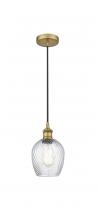  616-1P-BB-G292 - Salina - 1 Light - 6 inch - Brushed Brass - Cord hung - Mini Pendant