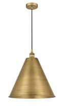  616-1P-BB-MBC-16-BB - Berkshire - 1 Light - 16 inch - Brushed Brass - Cord hung - Mini Pendant