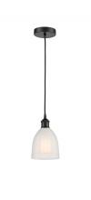  616-1P-BK-G441 - Brookfield - 1 Light - 6 inch - Matte Black - Cord hung - Mini Pendant