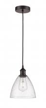  616-1P-OB-GBD-754 - Bristol - 1 Light - 8 inch - Oil Rubbed Bronze - Cord hung - Mini Pendant