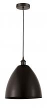  616-1P-OB-MBD-12-OB - Bristol - 1 Light - 12 inch - Oil Rubbed Bronze - Cord hung - Mini Pendant