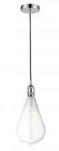  616-1P-PC-BB164LED - Edison - 1 Light - 7 inch - Polished Chrome - Cord hung - Mini Pendant