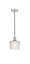  616-1P-PN-G402 - Niagara - 1 Light - 7 inch - Polished Nickel - Cord hung - Mini Pendant