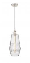  616-1P-PN-G684-7 - Windham - 1 Light - 7 inch - Polished Nickel - Cord hung - Mini Pendant