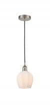  616-1P-SN-G461-6 - Norfolk - 1 Light - 6 inch - Brushed Satin Nickel - Cord hung - Mini Pendant