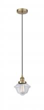  616-1PH-AB-G532 - Oxford - 1 Light - 7 inch - Antique Brass - Cord hung - Mini Pendant