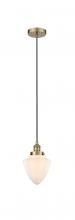  616-1PH-AB-G661-7 - Bullet - 1 Light - 7 inch - Antique Brass - Mini Pendant