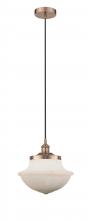  616-1PH-AC-G541 - Oxford - 1 Light - 12 inch - Antique Copper - Mini Pendant