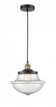  616-1PH-BAB-G544 - Oxford - 1 Light - 12 inch - Black Antique Brass - Mini Pendant