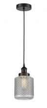  616-1PH-BK-G262 - Stanton - 1 Light - 6 inch - Matte Black - Cord hung - Mini Pendant