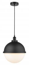  616-1PH-BK-HFS-121-BK - Hampden - 1 Light - 13 inch - Matte Black - Cord hung - Pendant