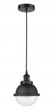  616-1PH-BK-HFS-62-BK - Hampden - 1 Light - 7 inch - Matte Black - Cord hung - Mini Pendant